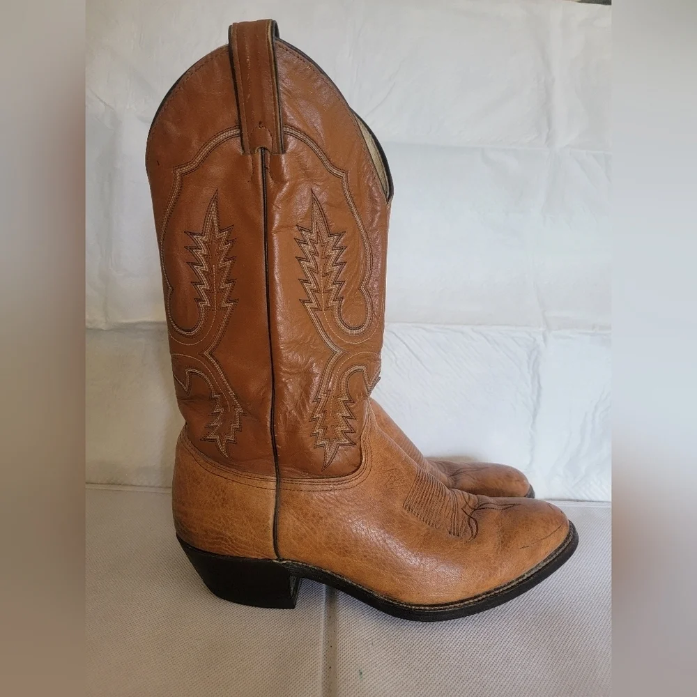 *MEN'S ABILENE LEATHER COWBOY BOOTS‎ (sz 7)